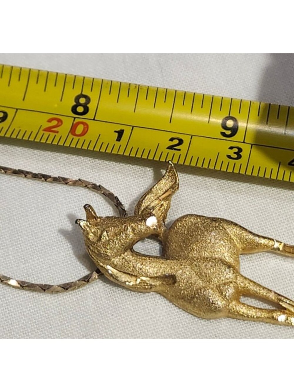 Vintage Gold Tone Horse Pendant Necklace Delicate Chain  Elegant Equestrian Desi - Picture 6 of 8
